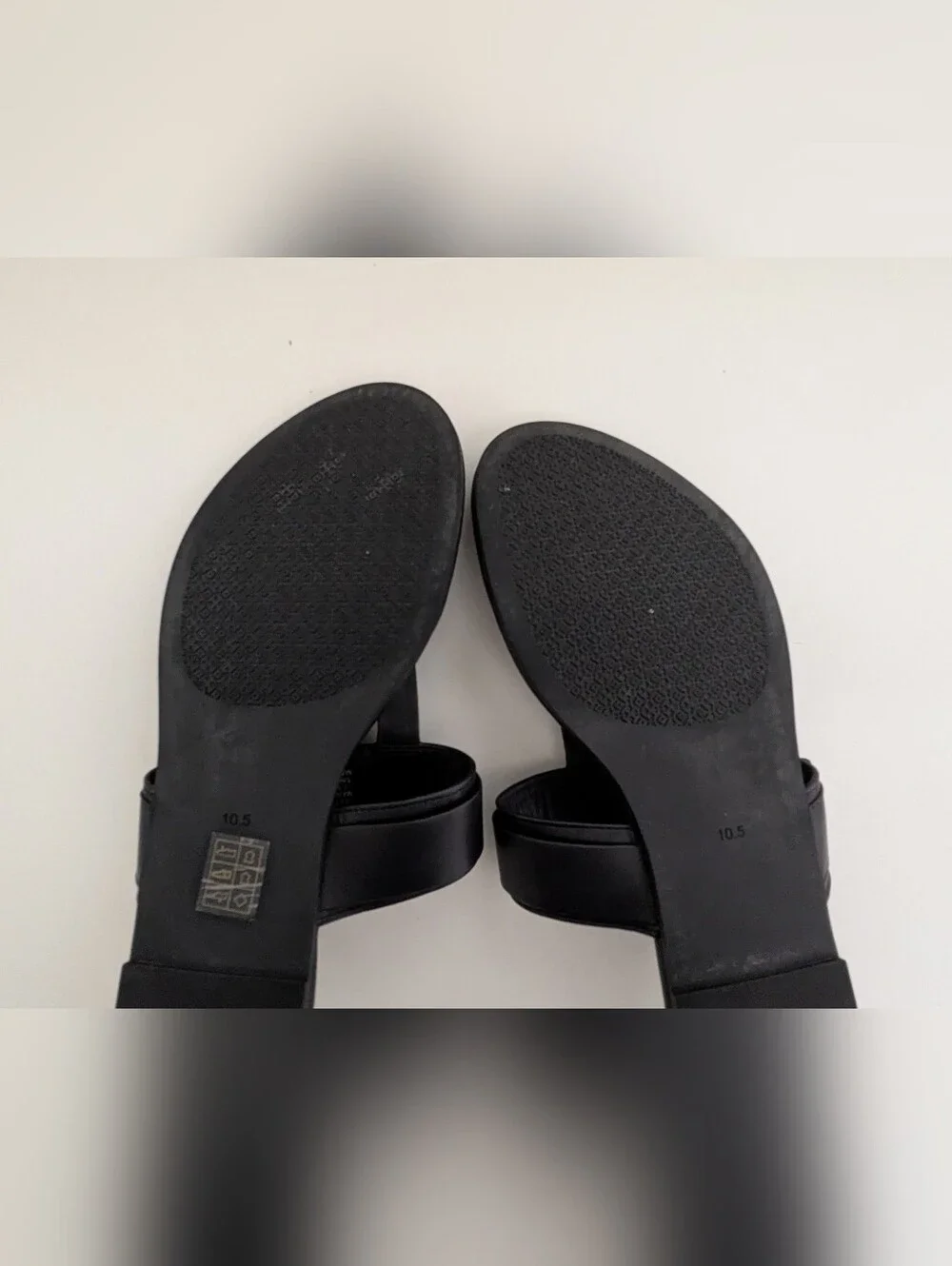 EUC! Tory Burch Marsden Sandal In Black Leather Size 10.5